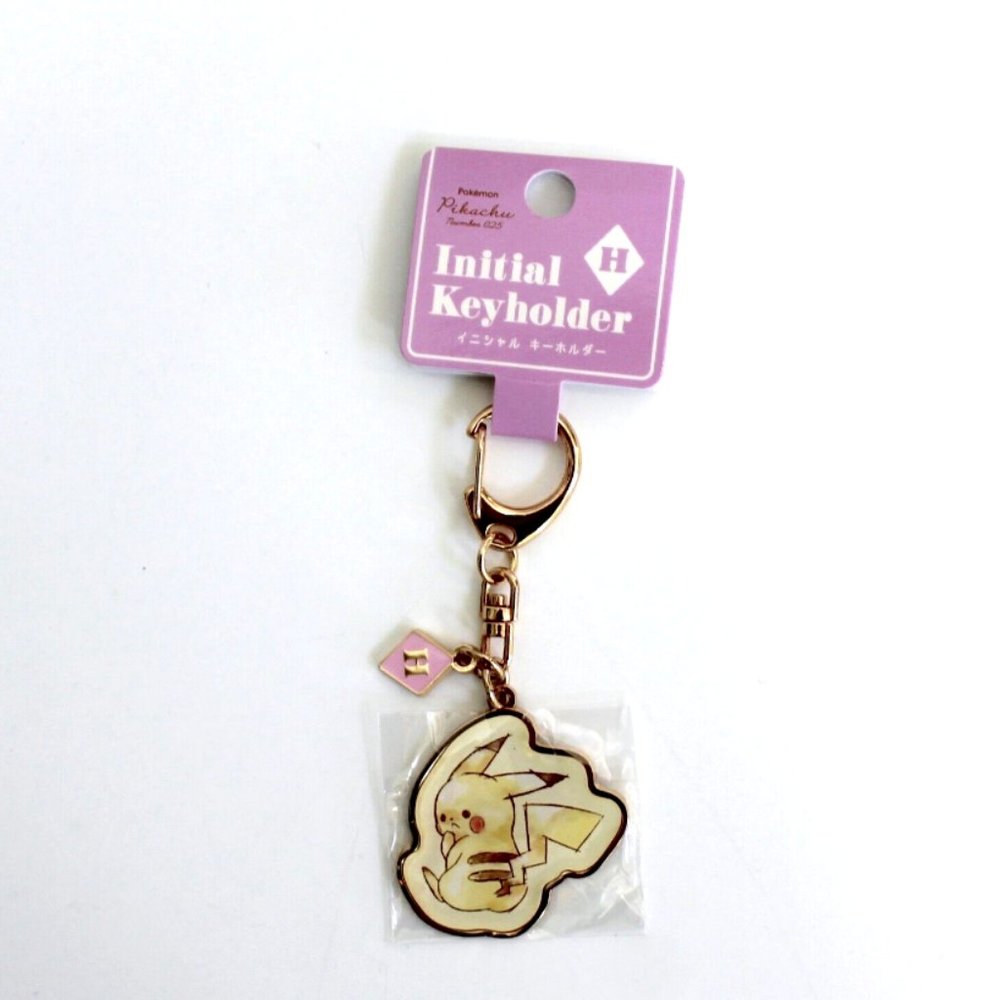 Pokemon Center Original Pikachu Initial Keyholder "H"